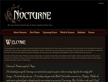 Tablet Screenshot of nocturneonline.com